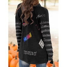 Load image into Gallery viewer, All-Over Print Women&#39;s Cardigan With Long Sleeve music
