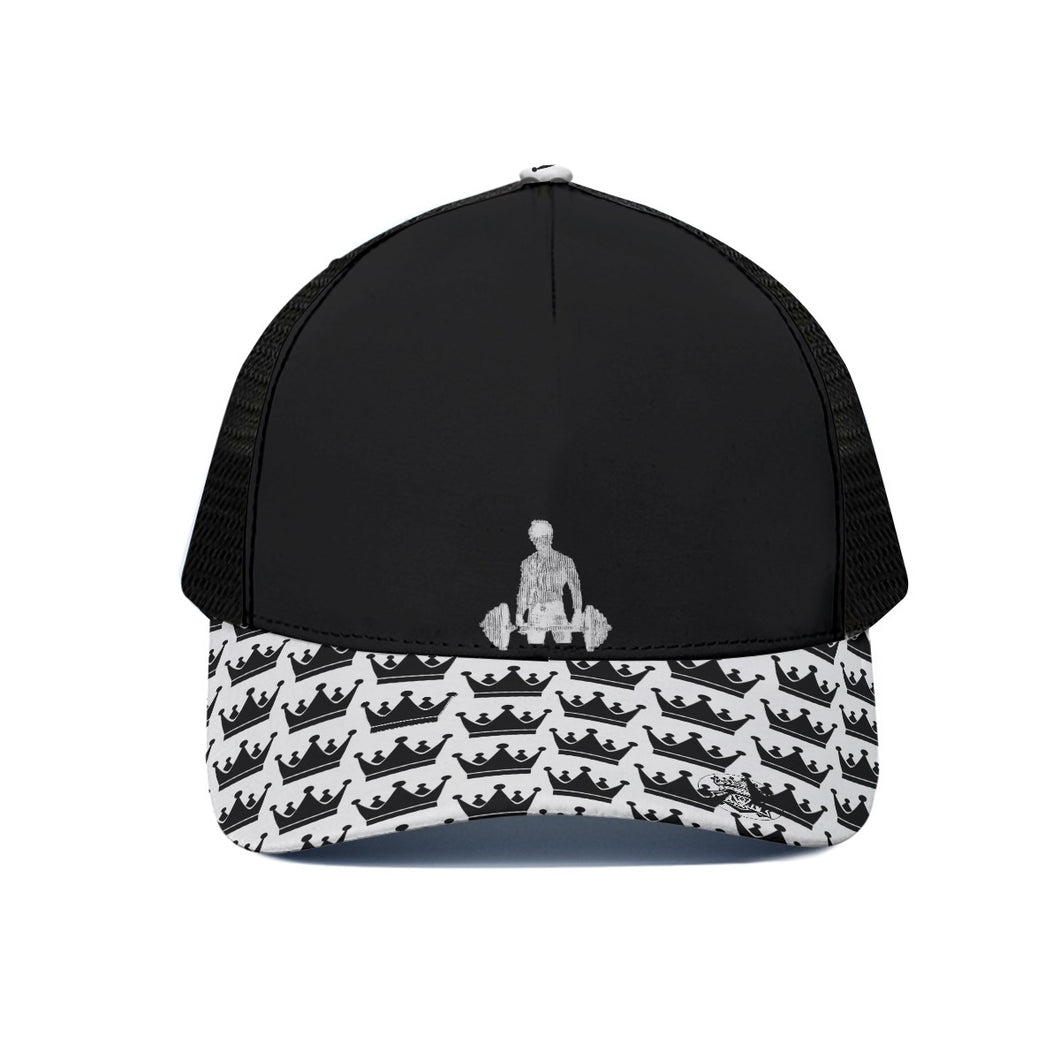 Unisex Trucker Hat With Black Half-mesh weight, lifting, theme, hat with crowns