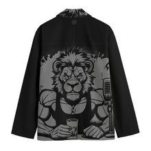 Load image into Gallery viewer, All-Over Print Men&#39;s Casual Flat Lapel Collar Blazer | 245GSM Cotton Leo print
