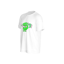 Load image into Gallery viewer, All-Over Print Men&#39;s O-Neck Sports T-Shirt barber green with clipper
