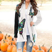 Load image into Gallery viewer, All-Over Print Women&#39;s Cardigan With Long Sleeve angelic butterfly
