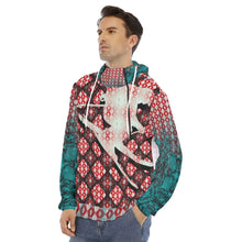 Load image into Gallery viewer, CITYBOY SKI Print Men&#39;s Hoodie With Placket Double Zipper

