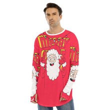 Load image into Gallery viewer, Santa  Print Men&#39;s Long Sleeve T-shirt
