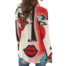 Load image into Gallery viewer, All-Over Print Women&#39;s Cardigan With Long Sleeve 202
