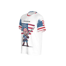 Load image into Gallery viewer, All-Over Print Men&#39;s O-Neck Sports T-Shirt freedom
