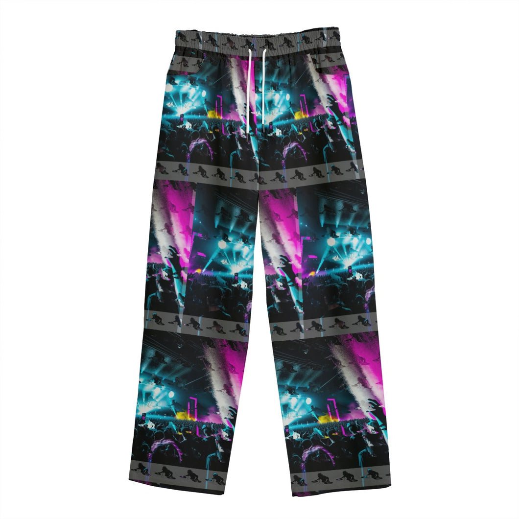 All-Over Print Unisex Straight Casual Pants | 245GSM Cotton Rave