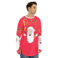 Load image into Gallery viewer, Santa  Print Men&#39;s Long Sleeve T-shirt
