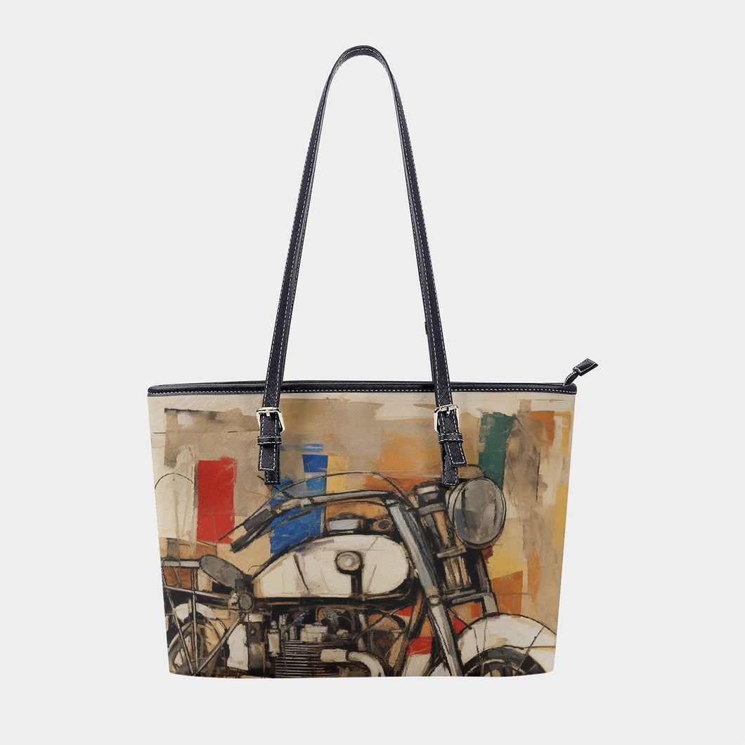 Women's Tote Bag | PU 300 abstract, motorcycle print