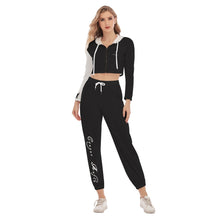 Load image into Gallery viewer, All-Over Print Women&#39;s Crop Hoodie Sports Set cougar mafia
