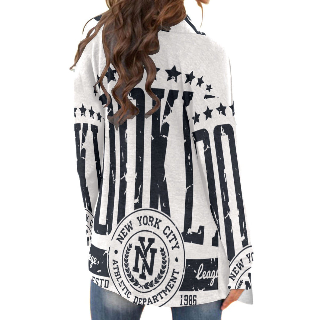 All-Over Print Women's Cardigan With Long Sleeve29 New York City print