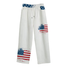 Load image into Gallery viewer, All-Over Print Unisex Straight Casual Pants | 245GSM  C otton Jaxs n crown usa print
