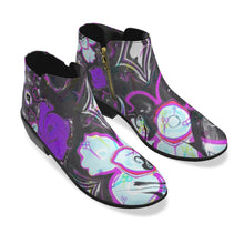 Load image into Gallery viewer, Hai Sccissor purple print Women&#39;s Fashion Boots
