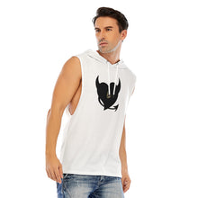 Load image into Gallery viewer, All-Over Print Men’s Sleeveless Pullover Hoodie LDCC blk heart
