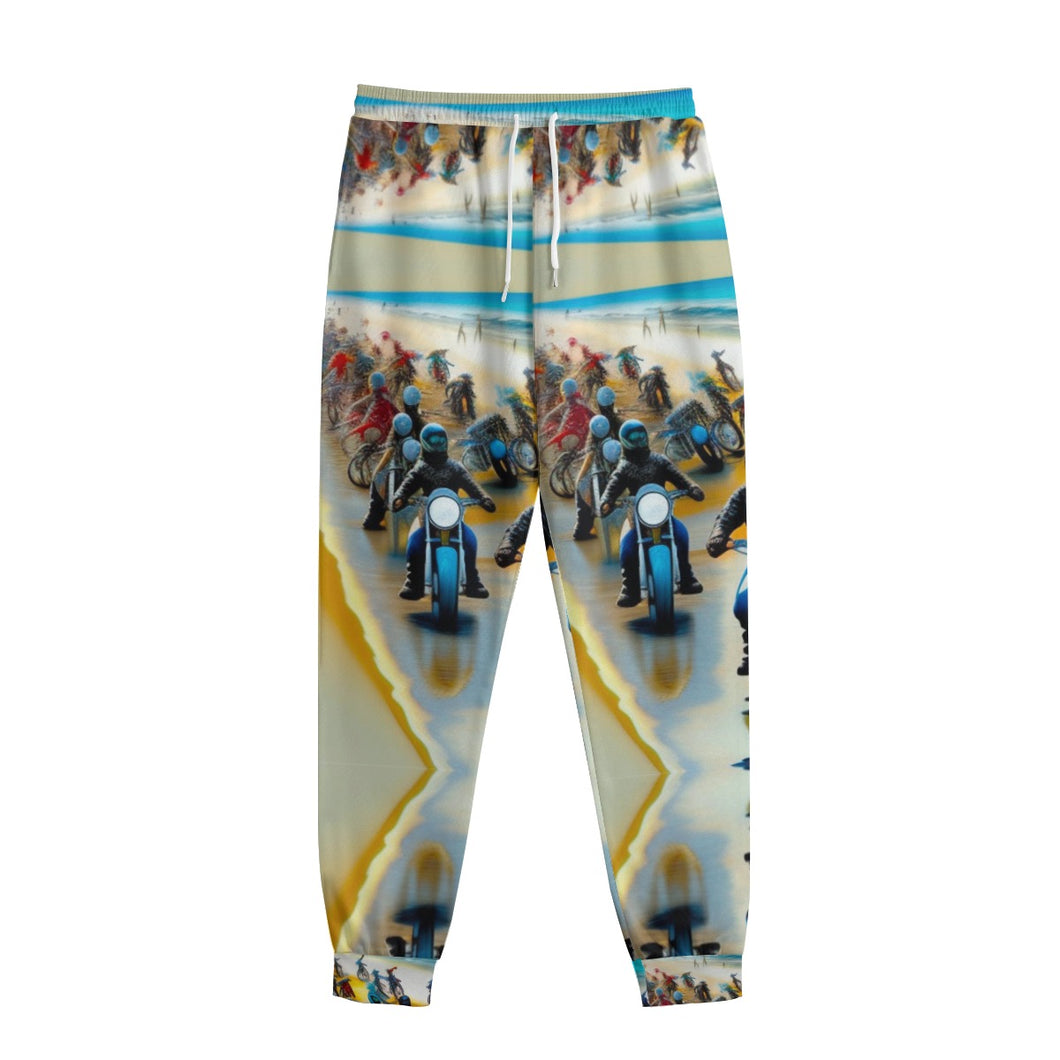 Moto 2a Jaxs All-Over Print Men's Sweatpants With Waistband223 motorcycle print