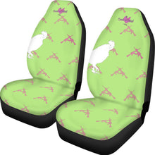 Load image into Gallery viewer, #514 cocknload Universal Car Seat Cover With Thickened Back in lime green with rooster in gun print
