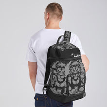 Load image into Gallery viewer, All-Over Print Multifunctional Backpack Leo line, Podcaster print
