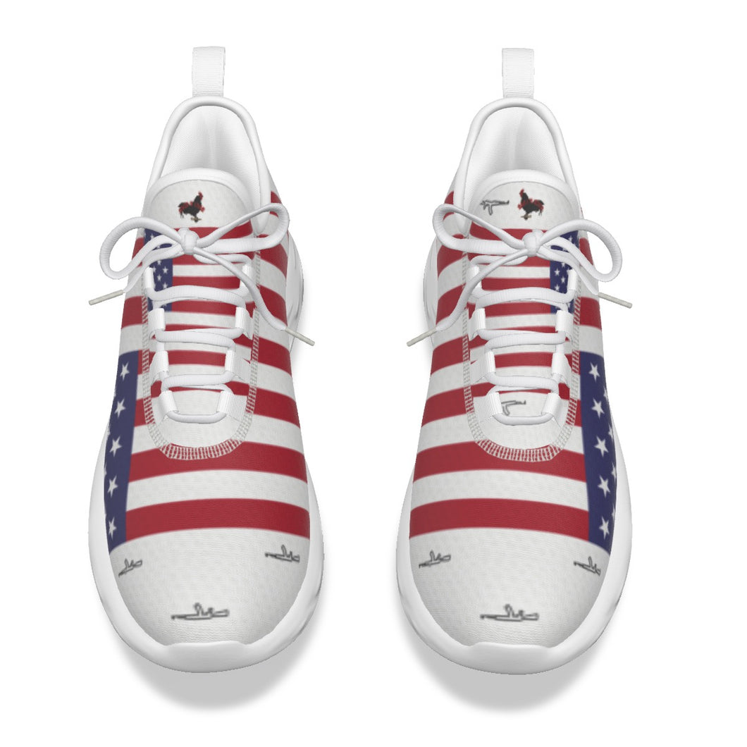#COCKNLOAD102 Men's Light Sports Shoes patriotic print