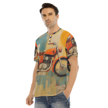 Load image into Gallery viewer, Men&#39;s Short Sleeve T-shirt With Button Closure #y201
