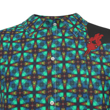 Load image into Gallery viewer, #468 Rooster print Men&#39;s Imitation Silk Short-Sleeved Shirt
