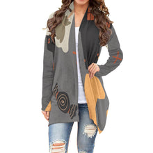 Load image into Gallery viewer, All-Over Print Women&#39;s Cardigan With Long Sleeve 75 Halloween print
