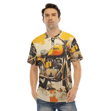 Load image into Gallery viewer, Men&#39;s Short Sleeve T-shirt With Button Closures #y179
