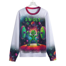Load image into Gallery viewer, Eco-friendly All-Over Print Unisex round Neck Sweatshirt   Beastzone swole alien print 127
