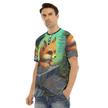 Load image into Gallery viewer, Men&#39;s Short Sleeve T-shirt With Button Closure #y101
