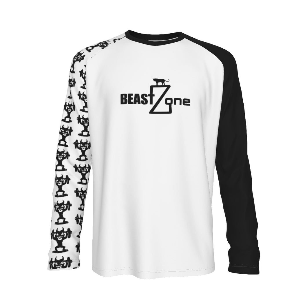 All-Over Print Men's Raglan Long Sleeve T-shirt  | 190GSM  Cotton beastzone 140 print