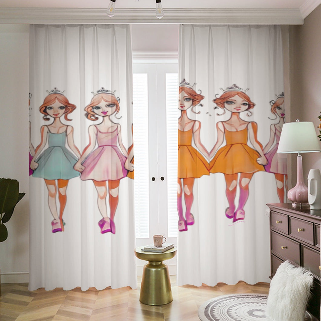 Hello-oh-Dollie #163 HOD Curtains with Hooks (Small Size)