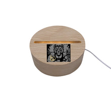 Load image into Gallery viewer, Square Shape Acrylic board with Light Leo print lion Podcaster
