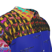 Load image into Gallery viewer, #67 Men&#39;s Imitation Silk Short-Sleeved Shirt blue w rooster pattern
