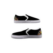 Load image into Gallery viewer, Men&#39;s Slip On Sneakers DJ music got Mad print
