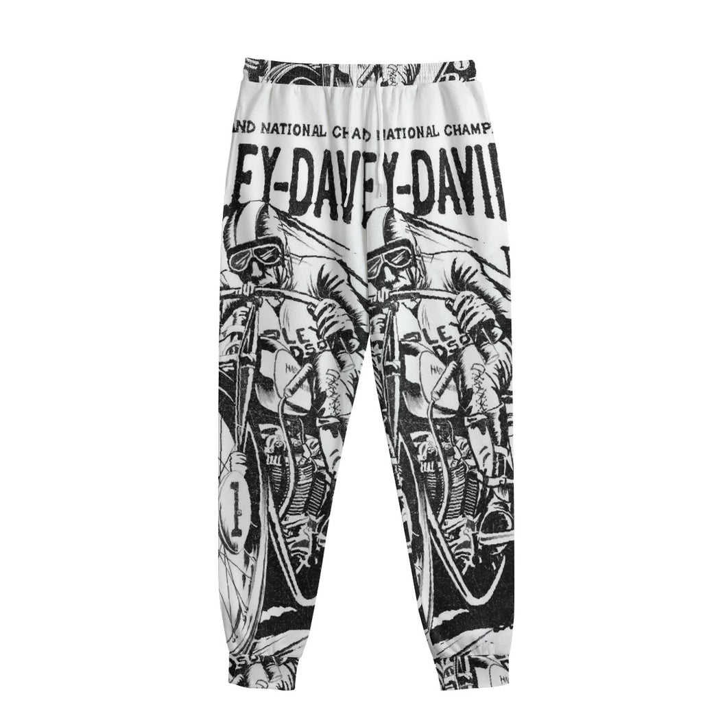All-Over Print Men's Sweatpants With Waistband245 motorcycle print