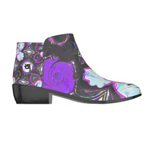 Load image into Gallery viewer, Hai Sccissor purple print Women&#39;s Fashion Boots
