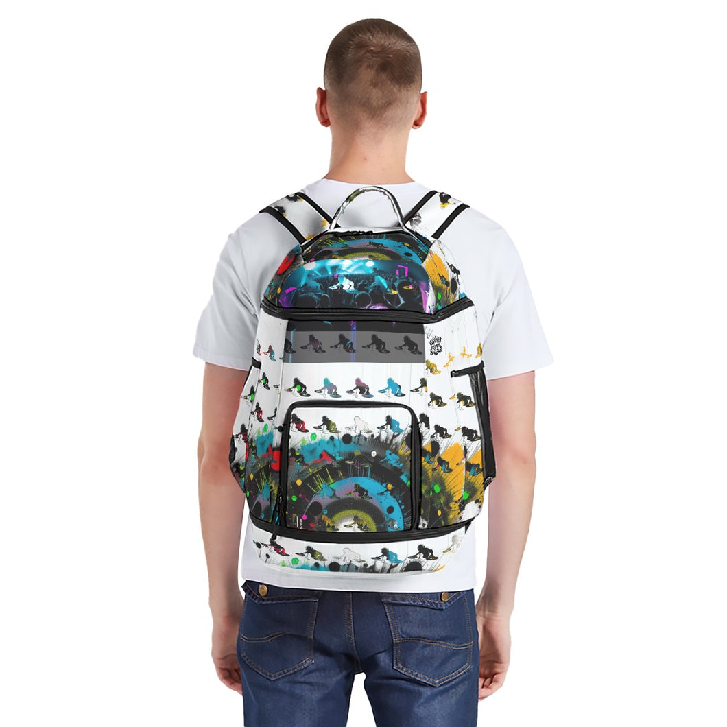 All-Over Print Multifunctional Backpack Rave