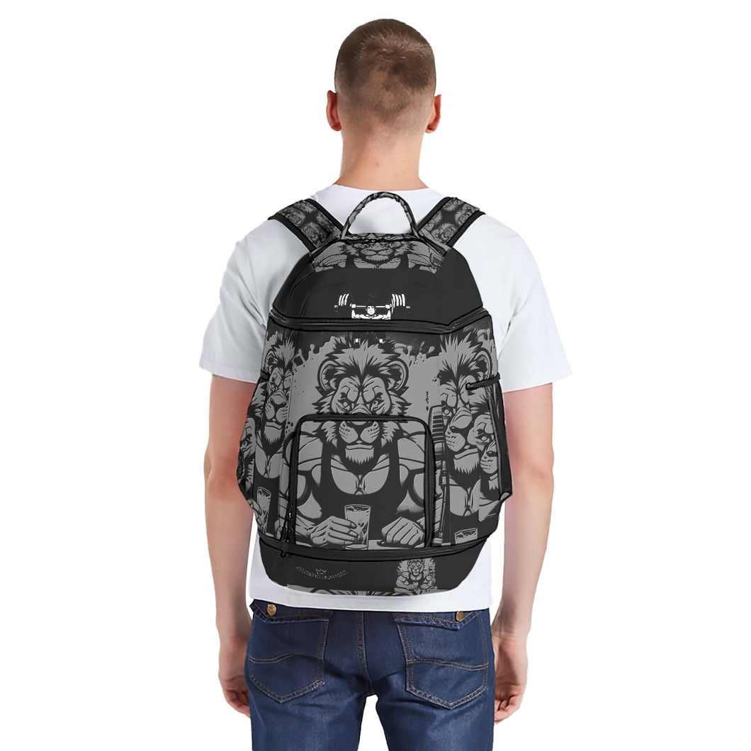 All-Over Print Multifunctional Backpack Leo line, Podcaster print