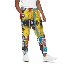 Load image into Gallery viewer, All-Over Print Unisex Pants | 310GSM Cotton barber shop, theme, print 19
