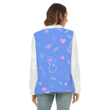 Load image into Gallery viewer, Medical Print Women&#39;s Borg Sweatshirt With Half Zip
