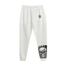 Load image into Gallery viewer, All-Over Print Men&#39;s Sweatpants | Interlock white weightlifting theme
