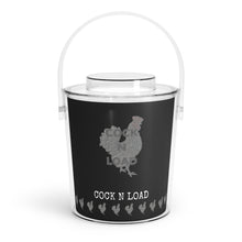 Load image into Gallery viewer, Cock n load Ice Bucket with Tongs
