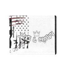 Load image into Gallery viewer, American theme print Bifold Wallet with Coin Pocket (Model 1706)
