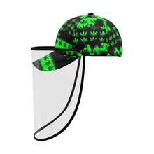 Load image into Gallery viewer, Marijuana print Dad Cap (Detachable Face Shield)

