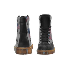 Load image into Gallery viewer, American theme print Apache Round Toe Men&#39;s Winter Boots (Model 1402)
