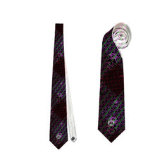 Load image into Gallery viewer, Skull purple print Necktie (Two Side)

