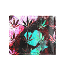 Load image into Gallery viewer, Marijuana print wallet Bifold Wallet with Coin Pocket (Model 1706)
