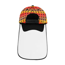 Load image into Gallery viewer, Skateboard art print Dad Cap (Detachable Face Shield)
