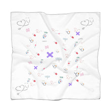 Load image into Gallery viewer, Nurses/doctors print Poly Scarf
