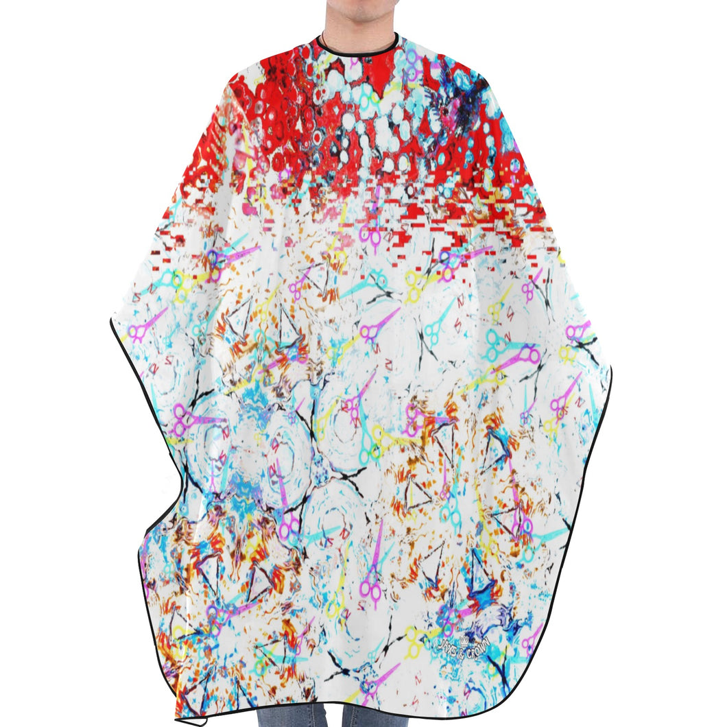 Hairstylist cape birds abstract Hair Cutting Cape for Adults