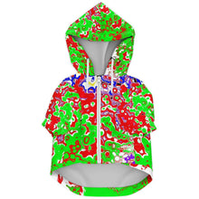 Load image into Gallery viewer, dog apparel, Make life better print design, zip up hoodie
