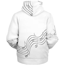 Load image into Gallery viewer, Music note print microfleece hoodies
